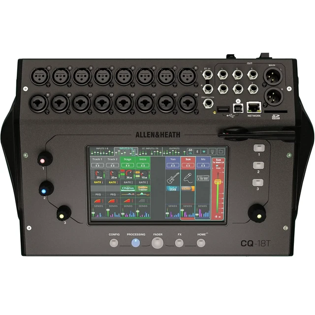 Alt view image 3 of 5 - Allen & Heath CQ-18T 18-Channel Digital Mixer with Touchscreen