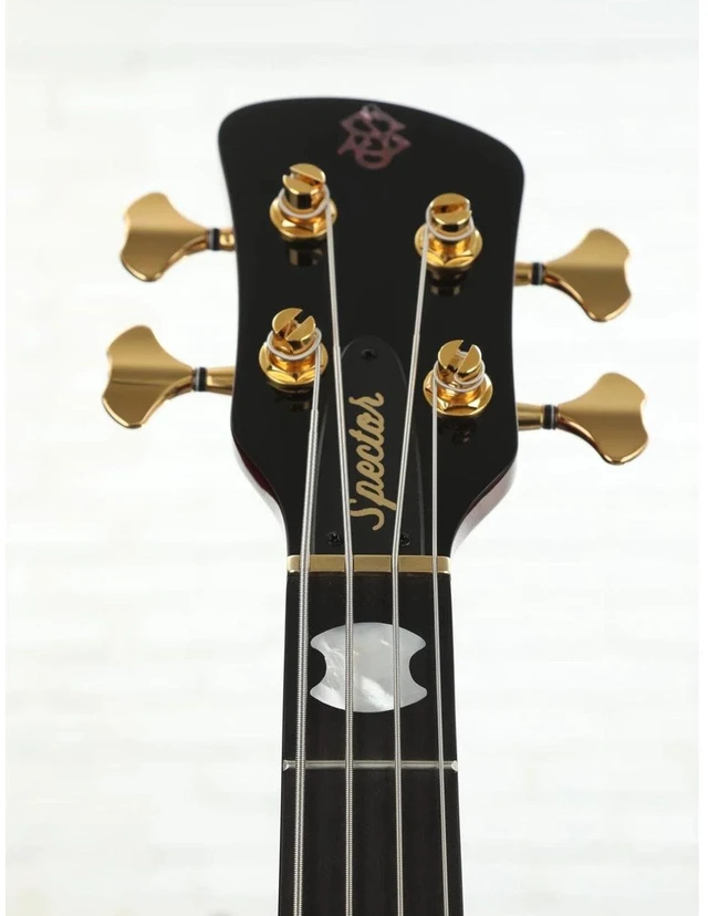 Alt view image 7 of 7 - Spector Euro 4 LT Bass Guitar - Red Fade Gloss, Spector NS Hardshell Case, Ernie Ball P06077 Bundle
