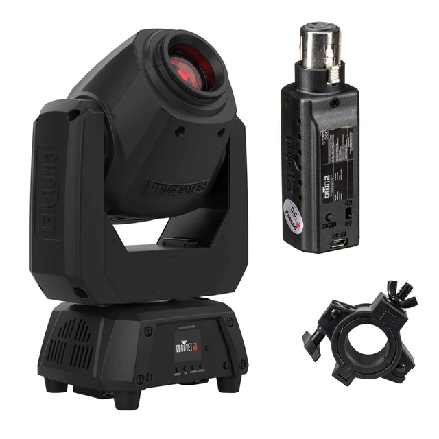 Main image of Chauvet DJ Intimidator Spot 260X 75W LED Moving Head, Chauvet DJ D-Fi XLR, O-Clamp Bundle