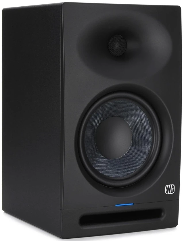 Alt view image 3 of 6 - (2) PreSonus Eris Studio 8 8-inch Powered Studio Monitor, Mackie Big Knob Passive, (2) 1/4 Cables Bundle