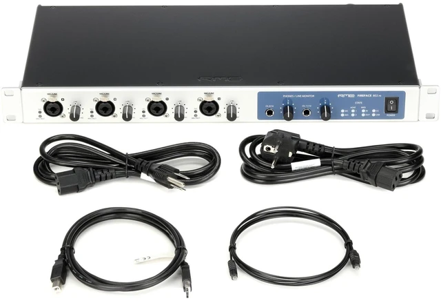 Alt view image 4 of 7 - RME Fireface 802 FS 60-Channel USB, Presonus HD9, (8) ErnieBall 1/4, (5) ErnieBall XLR Bundle