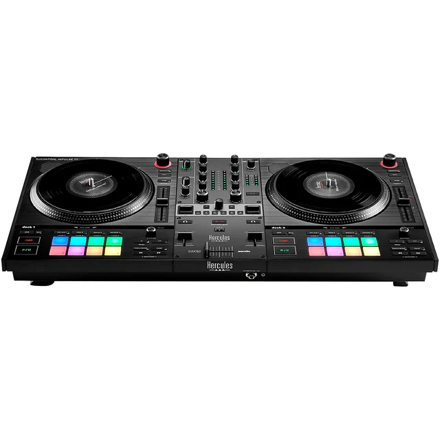 Alt view image 2 of 7 - Hercules DJ DJControl Inpulse T7 2-deck Motorized DJ Controller, Presonus Eris3.5, RCA Cables, Tascam TH02 Bundle