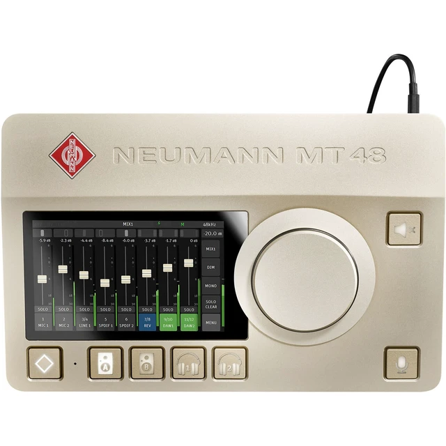 Alt view image 3 of 7 - Neumann MT 48 USB-C Audio Interface, AT ATH-M30X, (2) XLR Cables, (4) 1/4 Cable Bundle