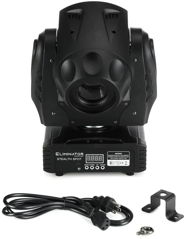Alt view image 4 of 4 - (4) Eliminator Lighting Stealth Spot LED Moving Head Bundle