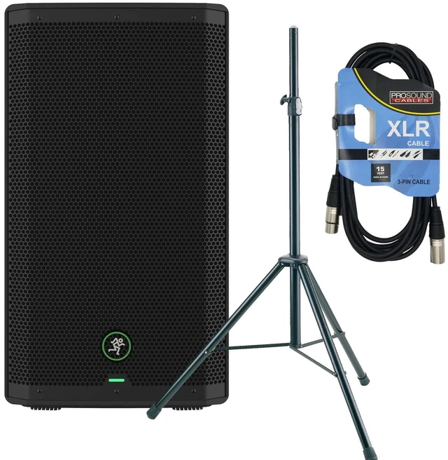 Main image of Mackie Thrash212 GO 300W 12 Battery-powered, Speaker Stand, XLR Cable Bundle