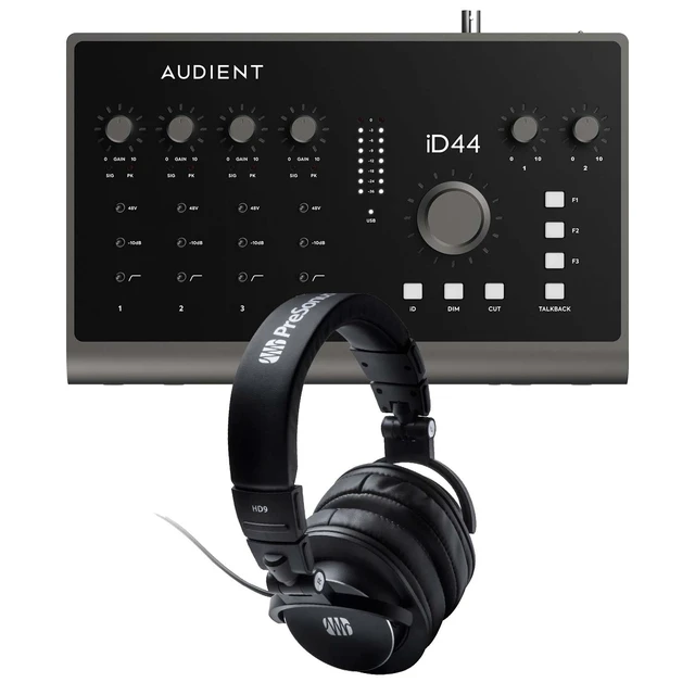 Main image of Audient iD44 MkII 20×24 USB Audio Interface, Presonus HD9 Bundle