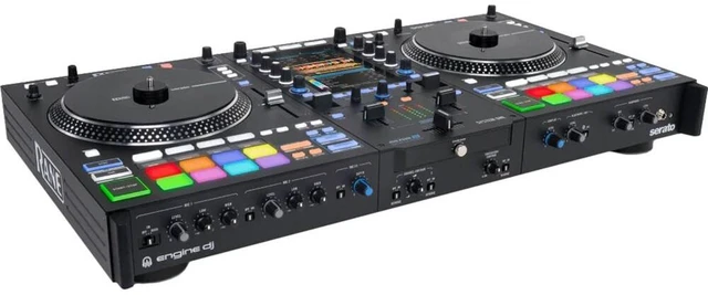 Alt view image 3 of 7 - Rane System One All-in-one DJ Controller - (2) PSG AUDIO Cobra 112A - Speaker Stands - (2) XLR Cables Bundle