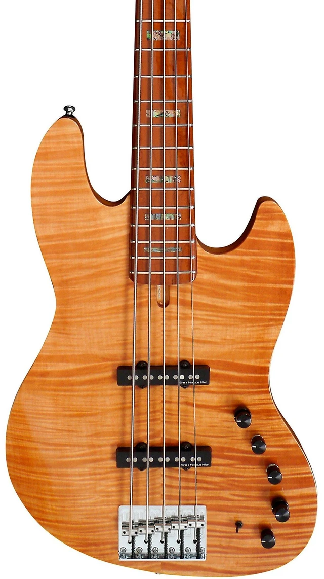 Alt view image 2 of 5 - Sire Marcus Miller V10 Swamp Ash 5-string Bass Guitar - Natural