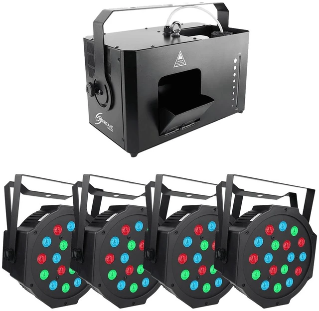 Main image of CHAUVET DJ Hurricane Haze 4D - Haze Machine with Wired Remote Control + (4) BETOPPER Par Lights 18 LED RGB 24W Par Stage Lights