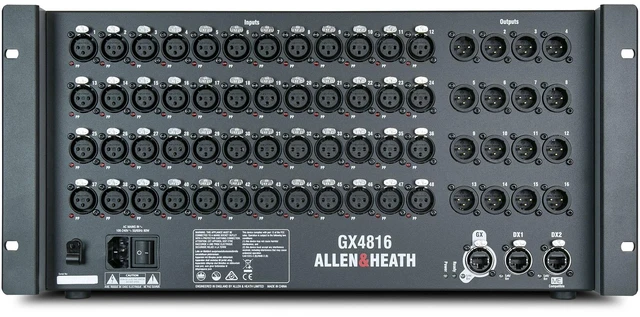 Alt view image 2 of 7 - Allen & Heath GX4816 48x16 XLR In/Out Portable GX Expander with DX Sockets + Neutrik Cat5e Lead on Plastic Reel 80 m Ethercon Van Damme Cable