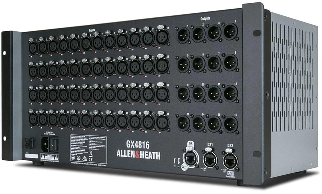 Alt view image 3 of 7 - Allen & Heath GX4816 48x16 XLR In/Out Portable GX Expander with DX Sockets + Neutrik Cat5e Lead on Plastic Reel 80 m Ethercon Van Damme Cable