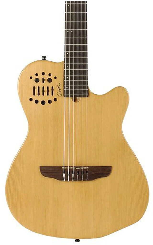 Alt view image 2 of 7 - Godin Multiac Series-ACS Guitar (Slim Nylon) (032167), Fender Champion 20, KLIQ UberTune, GLS 15 FT Guitar Cable Bundle