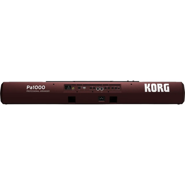 Alt view image 4 of 7 - Korg Pa1000 61-Key Professional Arranger with Speakers, Keyboard Stand, Bench, Gator GKB76 Bag, Sustain Pedal, Tascam TH02, (2) 1/4 Cables Bundle