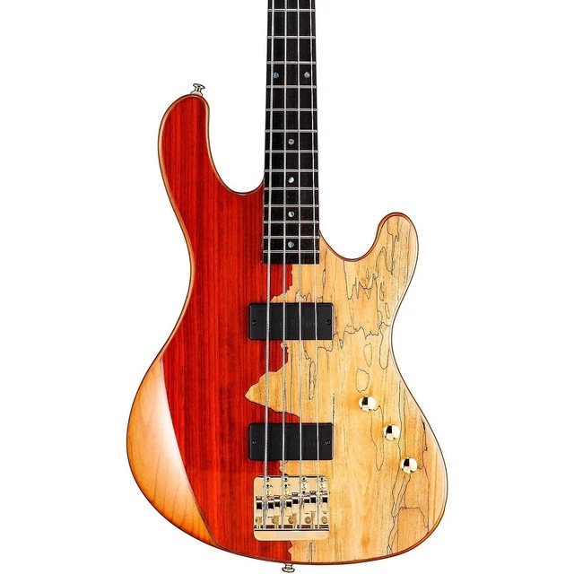 Alt view image 3 of 7 - Cort Jeff Berlin Rithimic Bass Guitar Natural Spalted Maple, Donner 30W Bass AMP, ErnieBall Cable Bundle