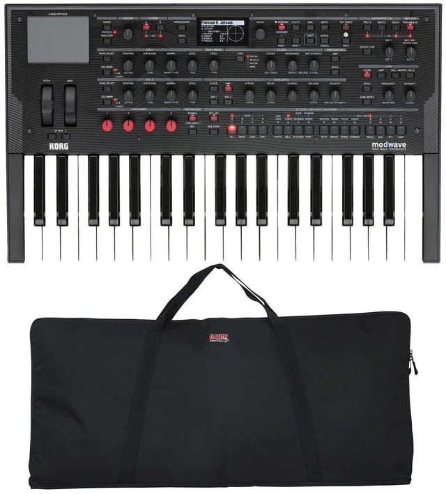 Main image of Korg Modwave Wavetable Synthesizer, Gator GKBE-49 Bundle