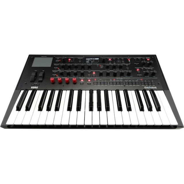 Alt view image 3 of 7 - Korg Modwave Wavetable Synthesizer, Keyboard Stand, (2) 1/4 Cables Bundle