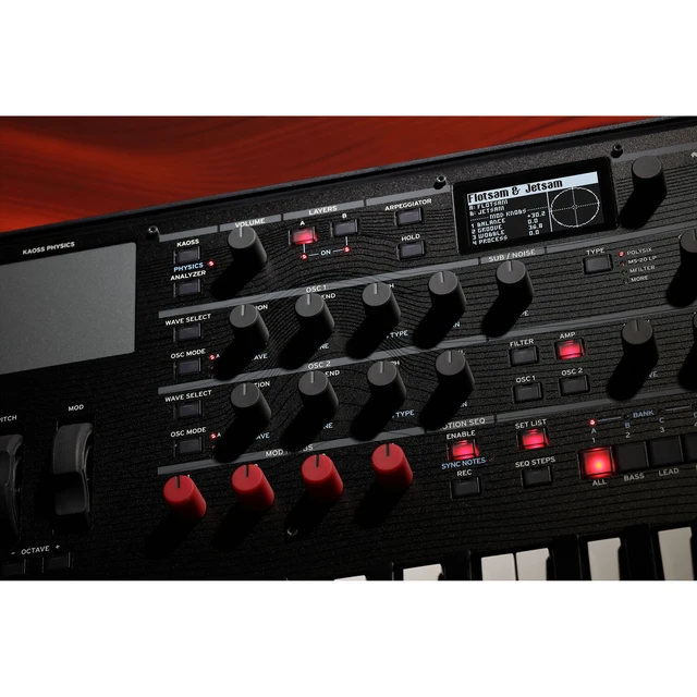 Alt view image 7 of 7 - Korg Modwave Wavetable Synthesizer, Keyboard Stand, (2) 1/4 Cables Bundle