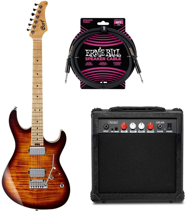 Main image of Cort G290 Fat - Antique Violin Burst, LyxPro Electric Guitar Amp, ErnieBall Cable Bundle