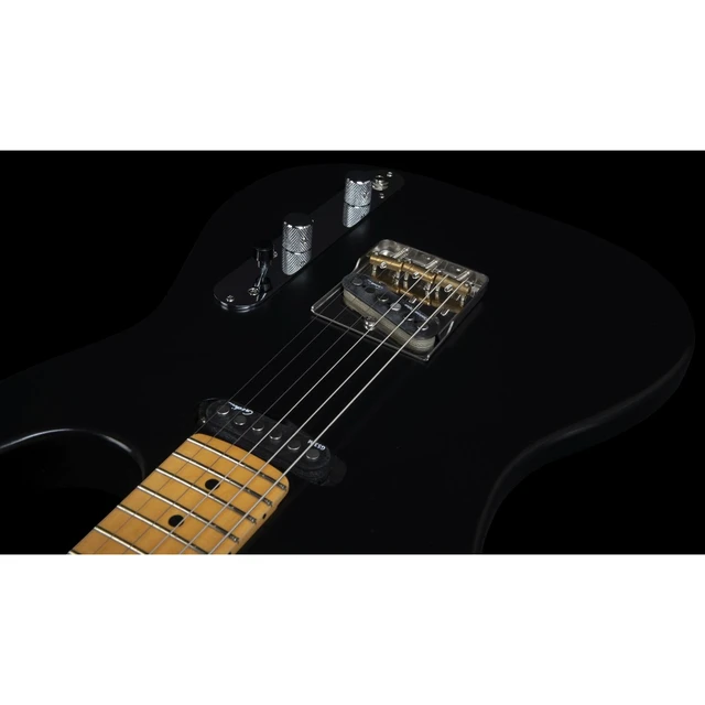 Alt view image 5 of 7 - Godin (049332) Stadium HT Electric Guitar Matte Black, Gator Stand, (2) ErnieBall Cable, KLIQ TinyTune Bundle