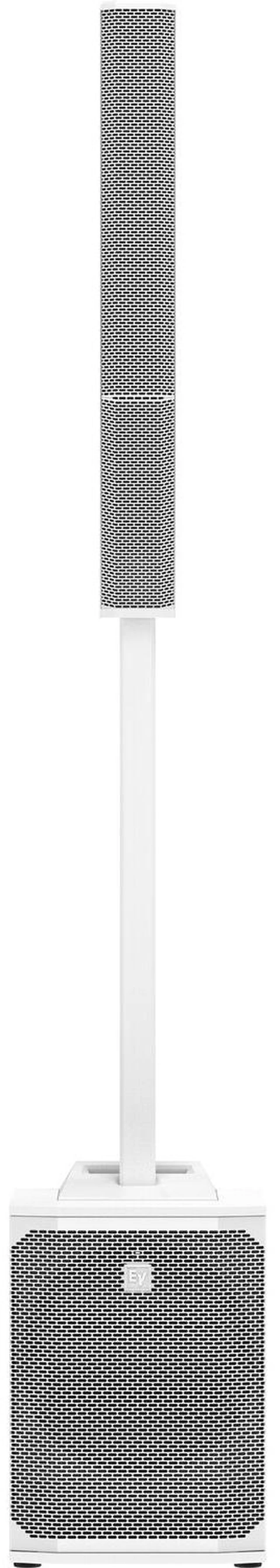 Alt view image 3 of 7 - (2) Electro-Voice Evolve 50M Powered Speaker - White (Top Cover Included), (2) Yuusei LED DJ Lighting Set, (2) XLR Cables Bundle