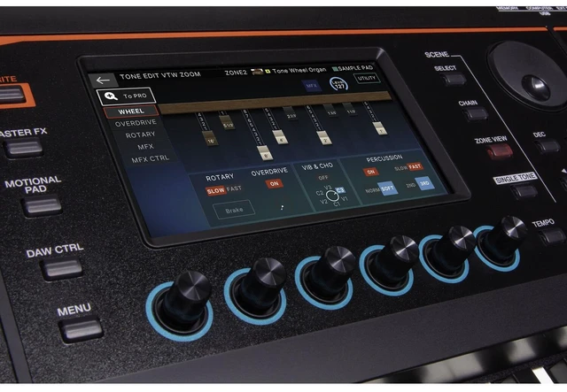 Alt view image 6 of 7 - Roland FANTOM-08 Keyboard, Stand, Bench, Sustain, Expression Pedal, Presonus HD9, (4) 1/4 Cables Bundle