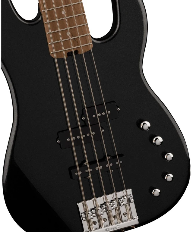 Alt view image 4 of 7 - Charvel Pro-Mod San Dimas Bass PJ V 5-String - Metallic Black