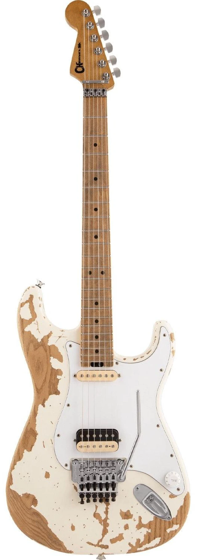 Alt view image 2 of 7 - Charvel Henrik Danhage LE Signature Pro-Mod So-Cal Style 1, White Relic, Fender Champion 20 Amp, ErnieBall Cable Bundle