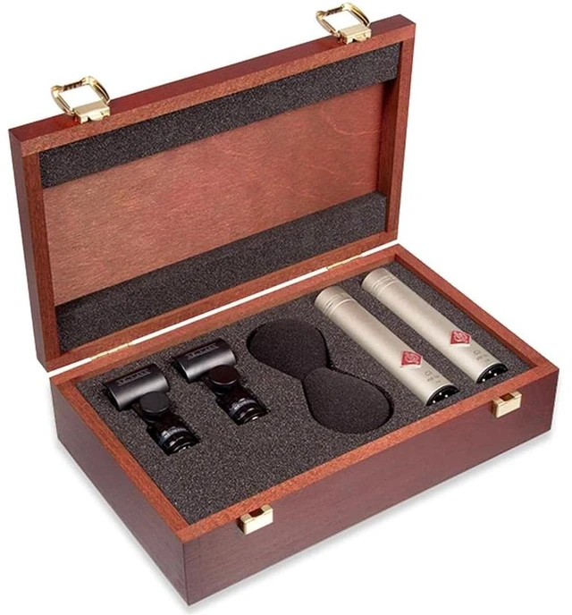 Alt view image 3 of 7 - Neumann KM 184 Stereo Set Microphone Pair, (2) Mic Stands, (2) ErnieBall XLR Cables 25FT Bundle