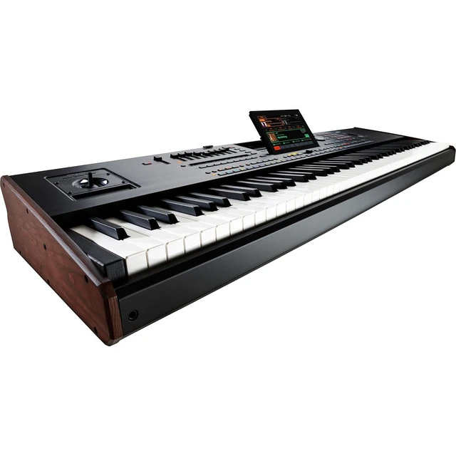 Alt view image 4 of 7 - Korg Pa5X-88 88-Key Professional Workstation, (2) PSG AUDIO Cobra 115, Speaker Stands, Keyboard Stand, Bench, (2) 1/4 Cables, Sustain Pedal Bundle