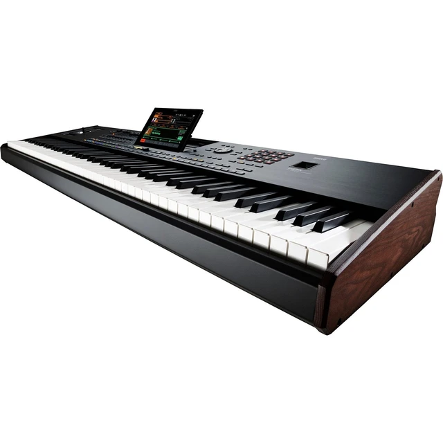 Alt view image 5 of 7 - Korg Pa5X-88 88-Key Professional Workstation, (2) PSG AUDIO Cobra 115, Speaker Stands, Keyboard Stand, Bench, (2) 1/4 Cables, Sustain Pedal Bundle