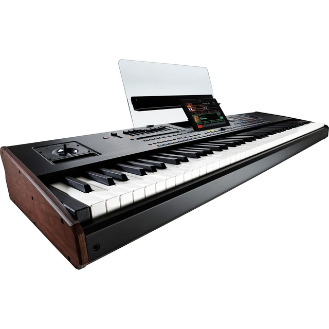 Alt view image 6 of 7 - Korg Pa5X-88 88-Key Professional Workstation, (2) PSG AUDIO Cobra 115, Speaker Stands, Keyboard Stand, Bench, (2) 1/4 Cables, Sustain Pedal Bundle