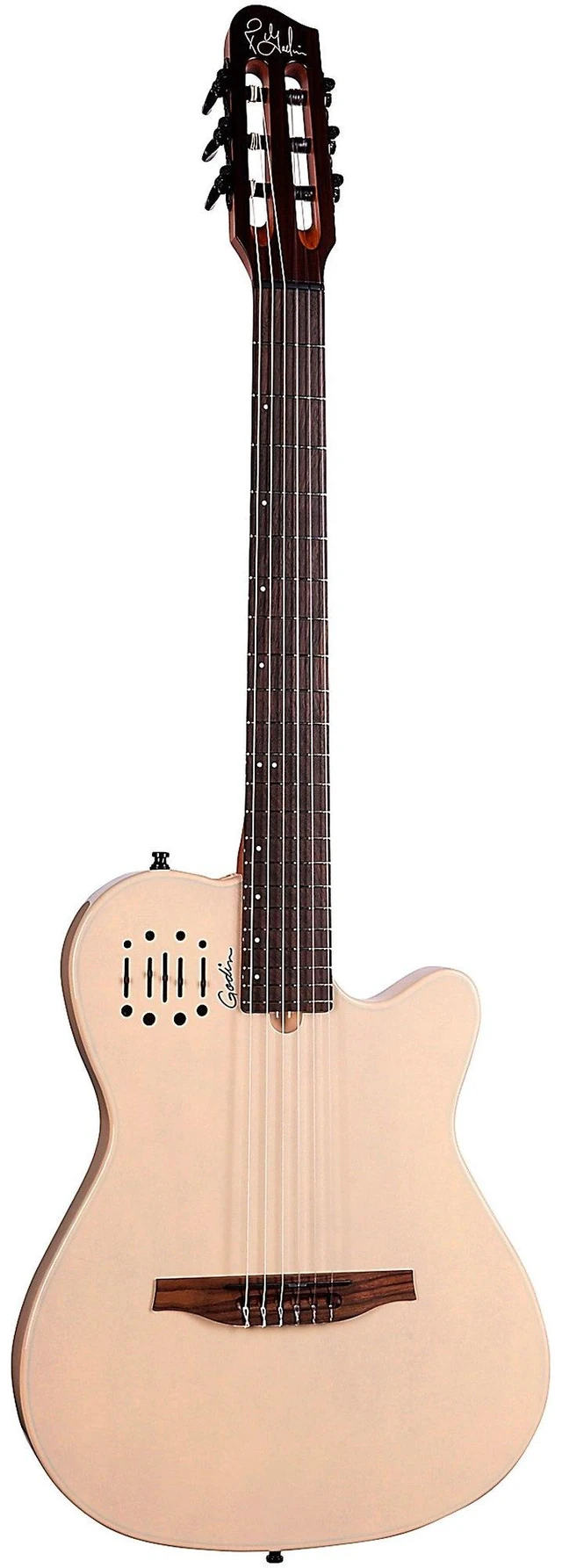 Alt view image 2 of 7 - Godin Multiac Mundial Nylon Acoustic-Electric Guitar - Ozark Cream