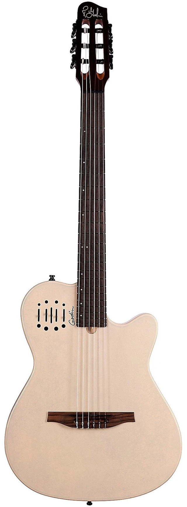 Alt view image 3 of 7 - Godin Multiac Mundial Nylon Acoustic-Electric Guitar - Ozark Cream