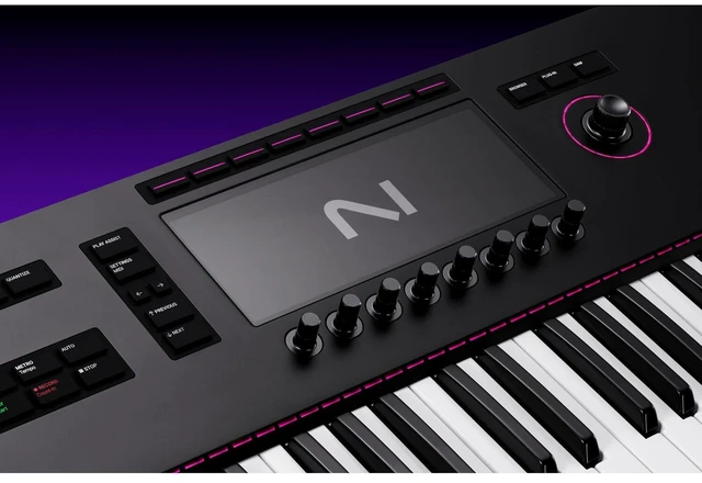 Alt view image 5 of 7 - Native Instruments Kontrol S61 MK3 Keyboard Controller, AT ATH-M20X, (2) 1/4 Cables Bundle
