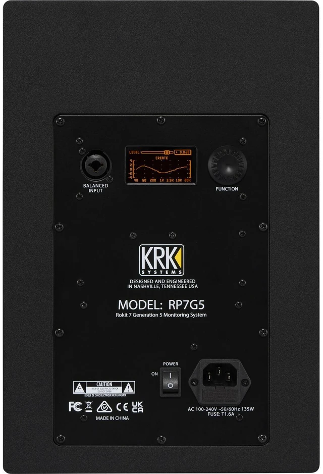 Alt view image 4 of 7 - (2) KRK ROKIT 7 G5 7-inch Powered Studio Monitor (Black) - Pair Studio Monitor Stands - (2) XLR Cable Bundle