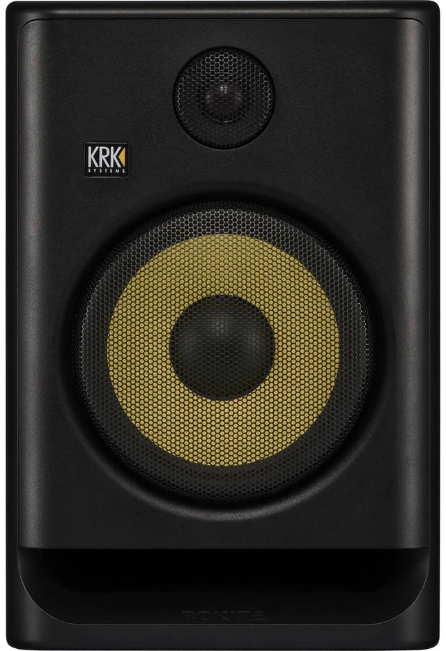 Alt view image 2 of 7 - (2) KRK ROKIT 8 G5 8-inch Powered Studio Monitor (Black) - Mackie Big Knob Passive - (2)1/4 Cable Bundle