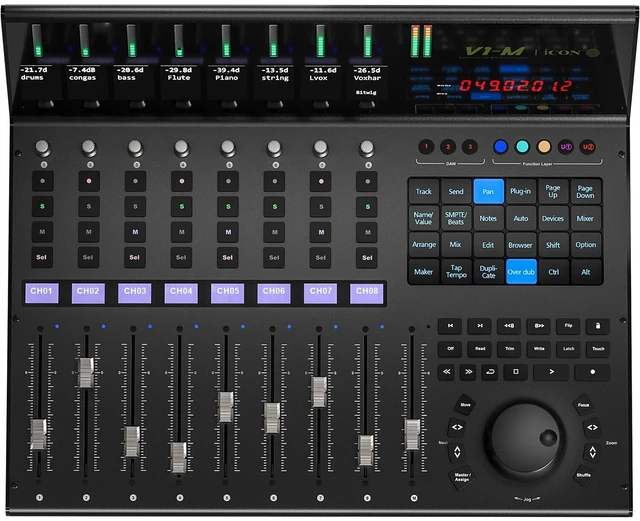 Alt view image 2 of 6 - Icon Pro Audio V1-M DAW Control Surface, M-Audio Oxygen Pro Mini Bundle