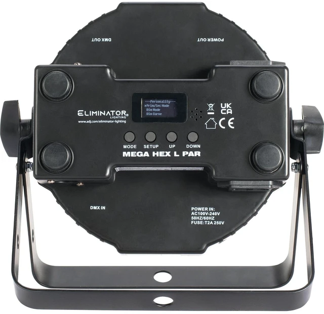 Alt view image 3 of 7 - (4) Eliminator Mega Flat Hex L Pak4 RGBLA+UV LED PAR Light Kit Bundle