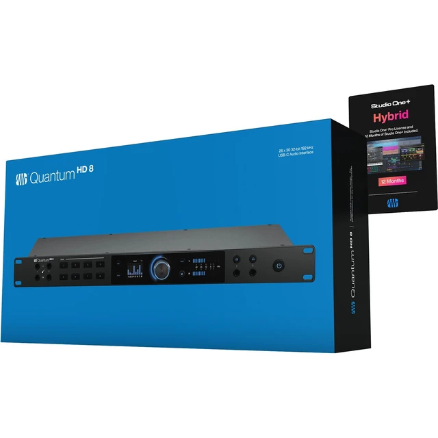 Alt view image 6 of 7 - PreSonus Quantum HD 8 USB-C Audio Interface - (4) 1/4 Cables - (6) XLR Cables - (2) Midi Cables - AT ATH-M20X Bundle