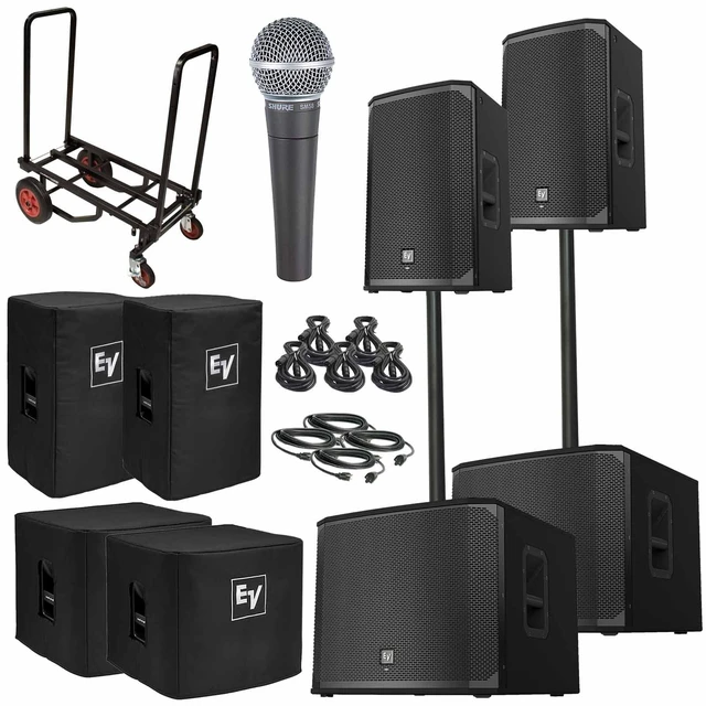 Main image of (2)Electro-Voice EKX-12P 12" Powered Speaker & (2)EKX-18SP 18" Subwoofer Duo Package