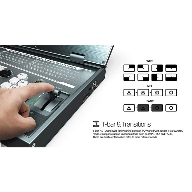 Alt view image 4 of 4 - Avmatrix PVS0615 all in 1 6CH 15.6" LCD Multiformat Video Switcher video record