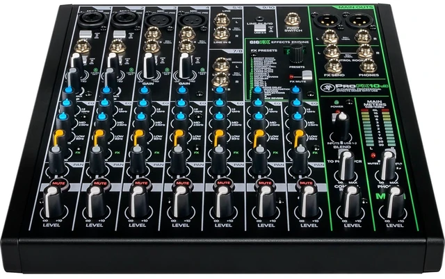 Alt view image 3 of 6 - Mackie ProFX10v3 10-Channel Sound Reinforcement Mixer with Built-In FX