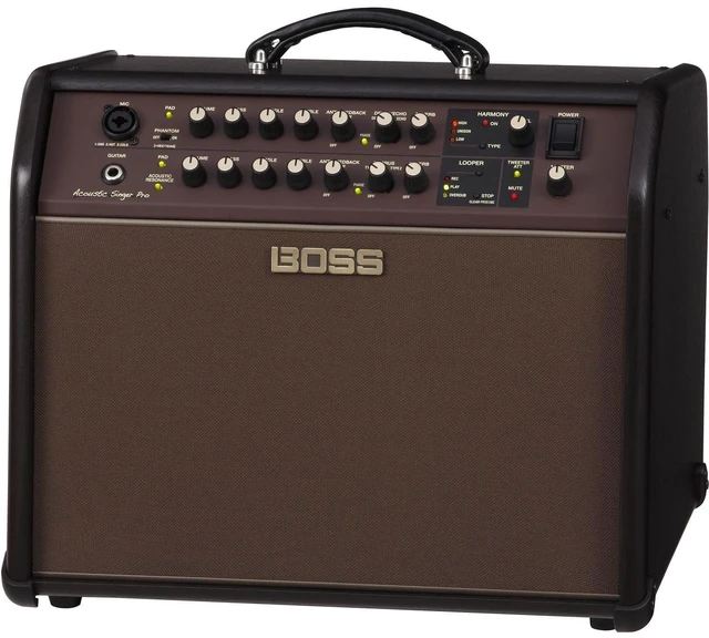 Alt view image 3 of 7 - BOSS ACS Pro 120W Amplifier for Acoustic Guitar, Boss Singer Amp Cover, Presonus HD9 Headphones Bundle