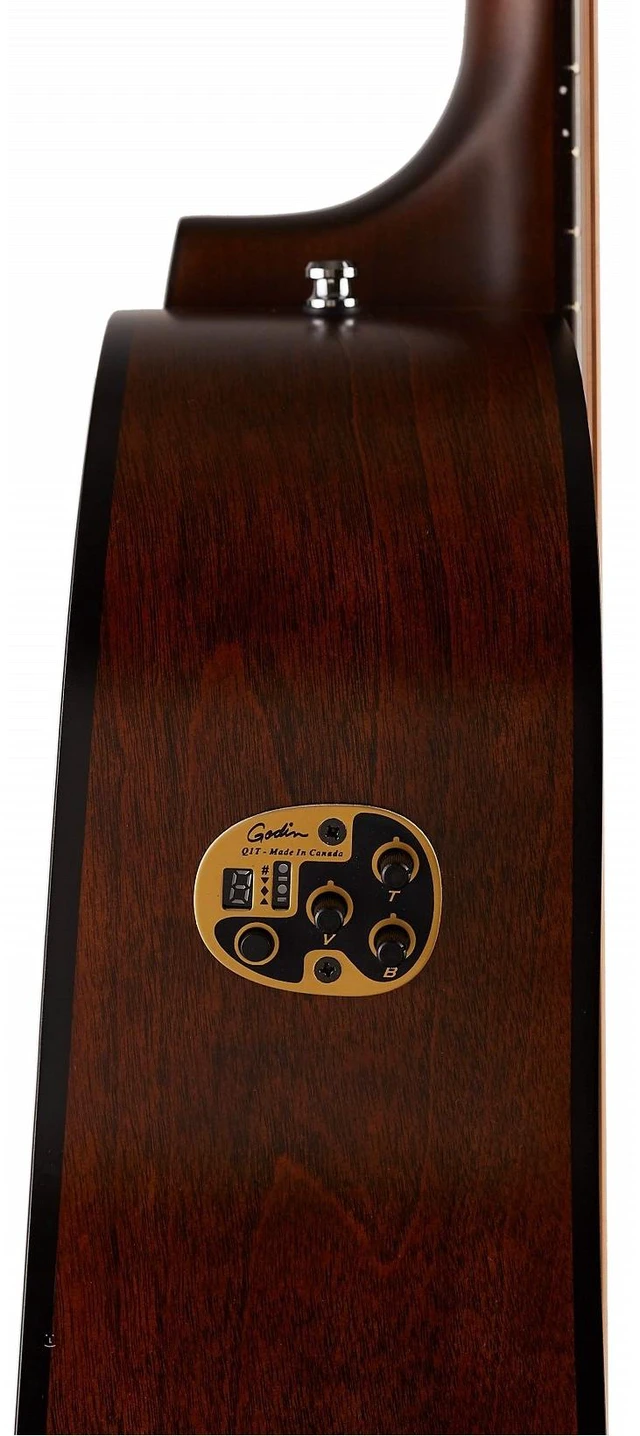 Alt view image 5 of 7 - Seagull Guitars S6 Cedar Original, Acoustic Guitar Natural, Gator Deluxe ABS Molded Case Bundle