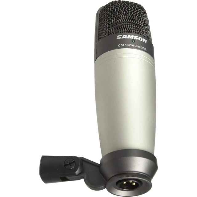 Alt view image 3 of 7 - Samson C01 Large-diaphragm Condenser Microphone