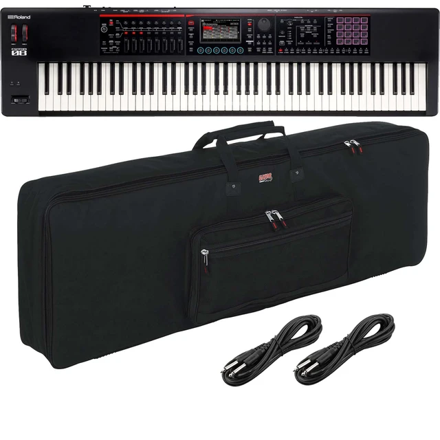 Main image of Roland FANTOM-08 Keyboard, Gator GKB-88 Bag, (2) 1/4 Cable Bundle