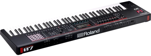 Alt view image 4 of 7 - Roland Fantom-07 76-Key Keyboard, Stand, Bench, Sustain, Expression Pedal, Tascam TH02 Bundle