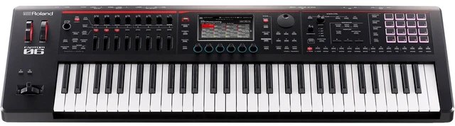 Alt view image 2 of 7 - Roland Fantom-06 61-Key Keyboard, Stand, Bench, Sustain, Expression Pedal, (2) 1/4 Cable Bundle