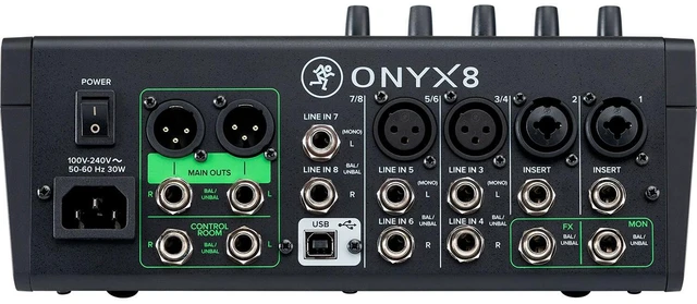 Alt view image 4 of 4 - Mackie Onyx8 8-channel Analog Mixer with Multi-Track USB