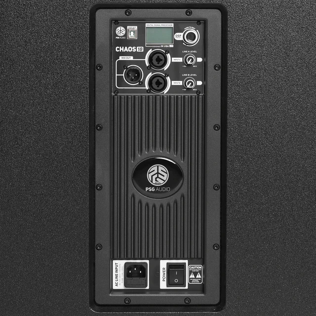 Alt view image 6 of 7 - PSG AUDIO Chaos 18 Active Powered Subwoofer 4000W Peak - Speaker Pole - XLR Cable Bundle
